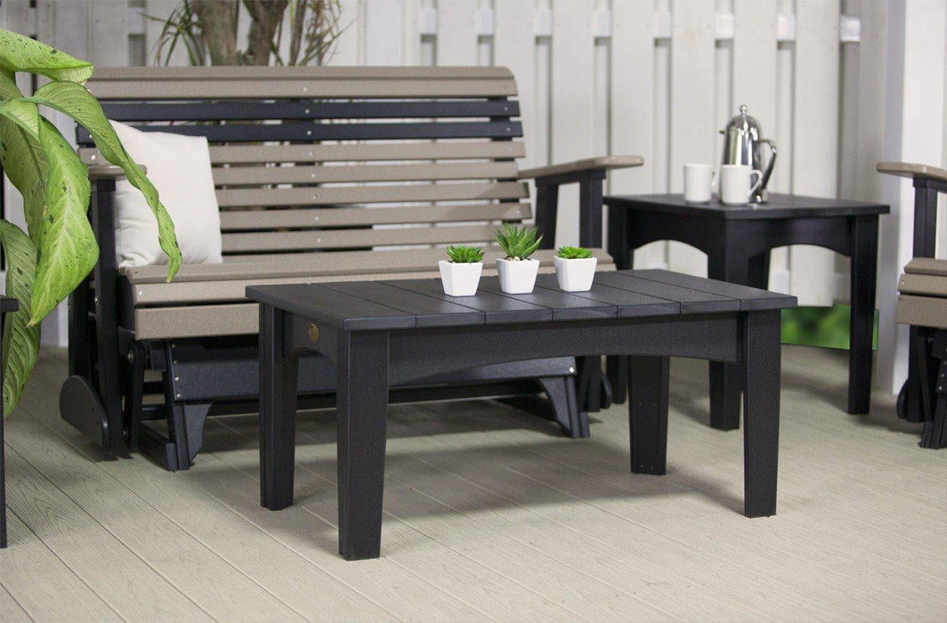LuxCraft Recycled Plastic Island Coffee Table