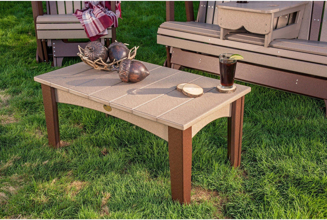 LuxCraft Recycled Plastic Island Coffee Table