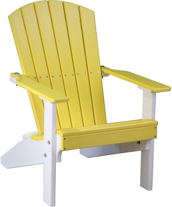 LuxCraft Recycled Plastic Lakeside Compact Portable Adirondack Chair