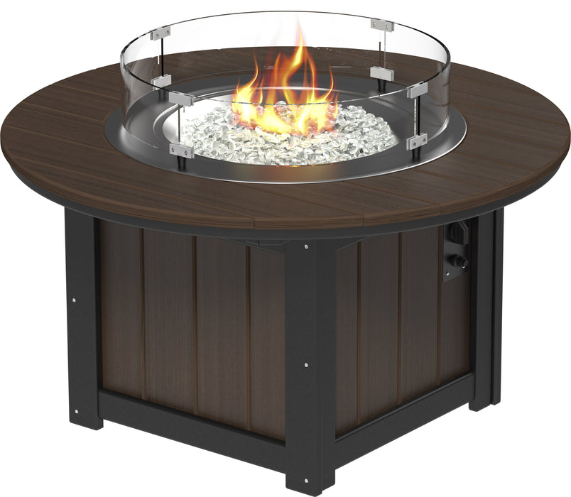 LuxCraft Recycled Plastic Lumin 46" Round Fire Pit