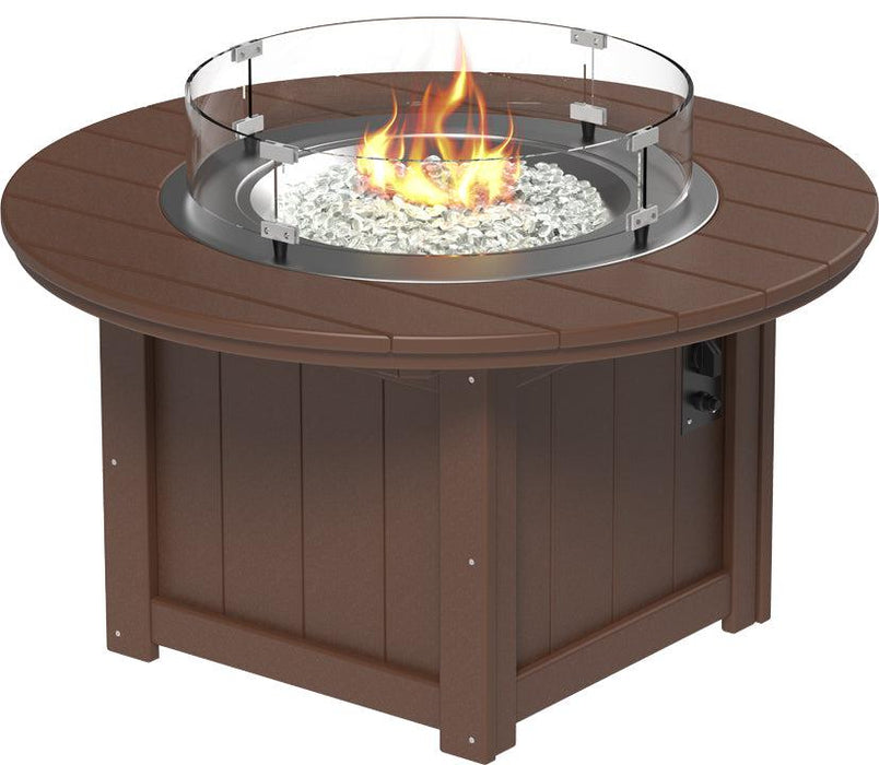 LuxCraft Recycled Plastic Lumin 46" Round Fire Pit