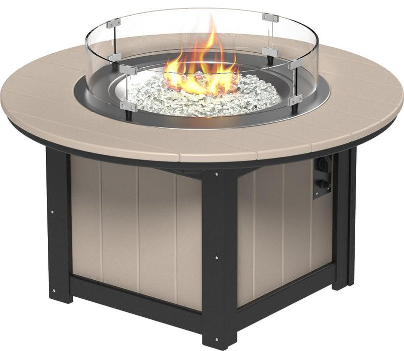 LuxCraft Recycled Plastic Lumin 46" Round Fire Pit