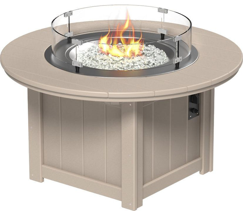 LuxCraft Recycled Plastic Lumin 46" Round Fire Pit