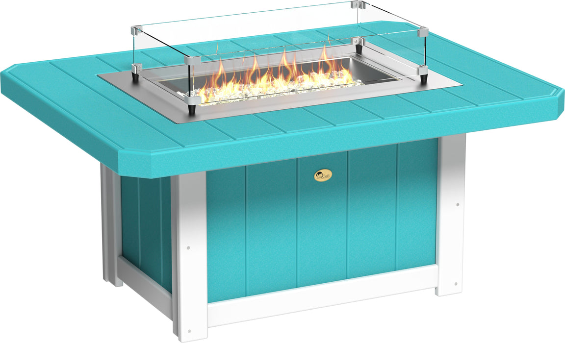 LuxCraft Recycled Plastic Lumin 51" Rectangular Fire Pit