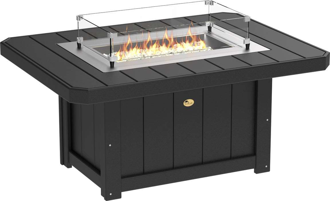 LuxCraft Recycled Plastic Lumin 51" Rectangular Fire Pit