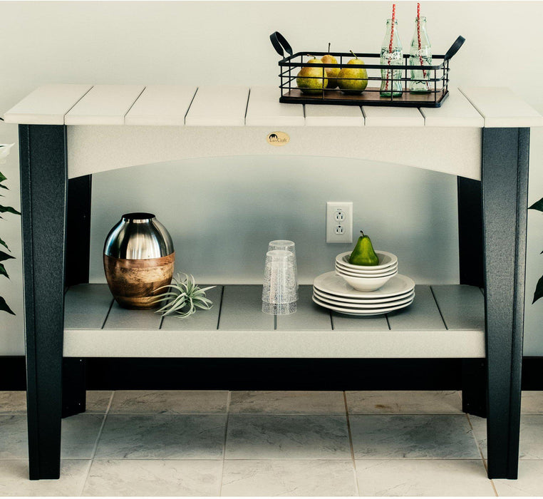 LuxCraft Recycled Plastic Island Buffet Table