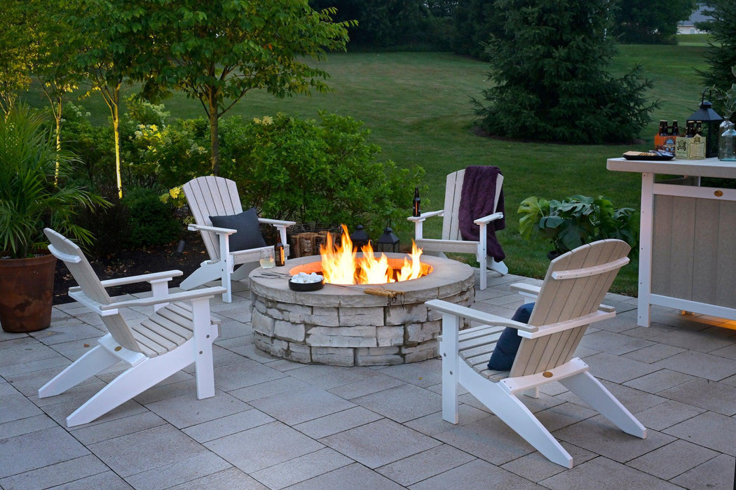 LuxCraft Recycled Plastic Lakeside Compact Portable Adirondack Chair