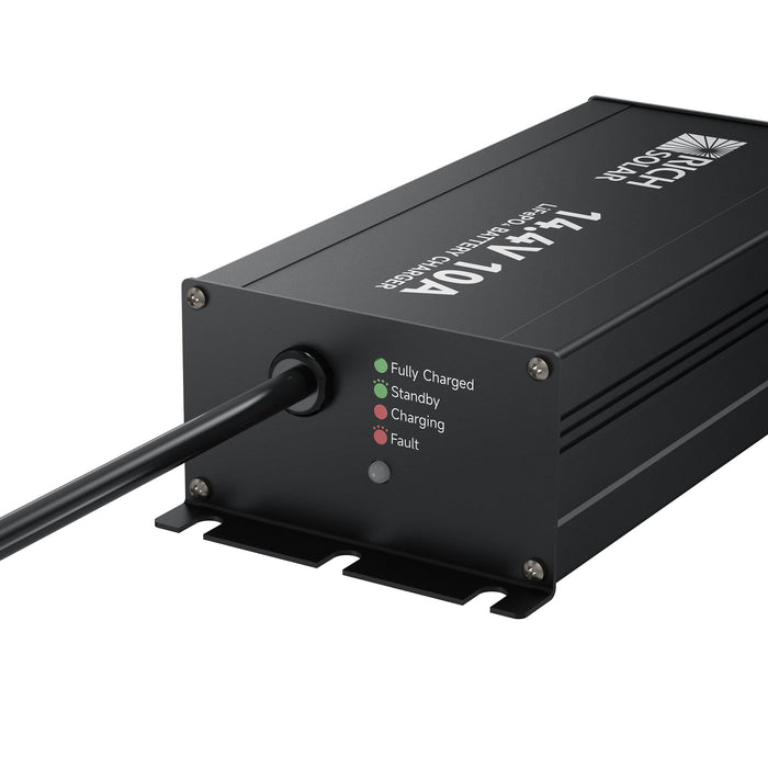 Rich Solar 12V(14.4V) 10A | 100-240VAC | 12V LiFePO4 Battery Charger