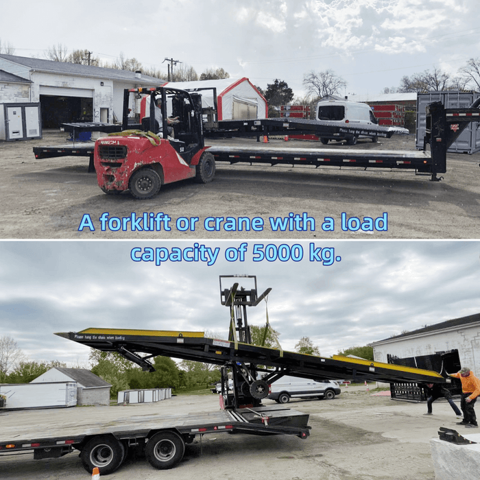 Chery Industrial 22,000 lb. Capacity Portable Loading Dock Ramps Yard Ramp