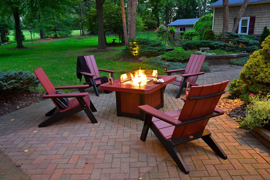 LuxCraft Recycled Plastic Lumin 51" Rectangular Fire Pit