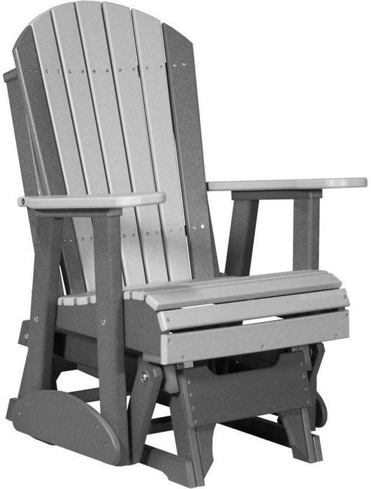 LuxCraft Recycled Plastic 2' Adirondack Glider Chair