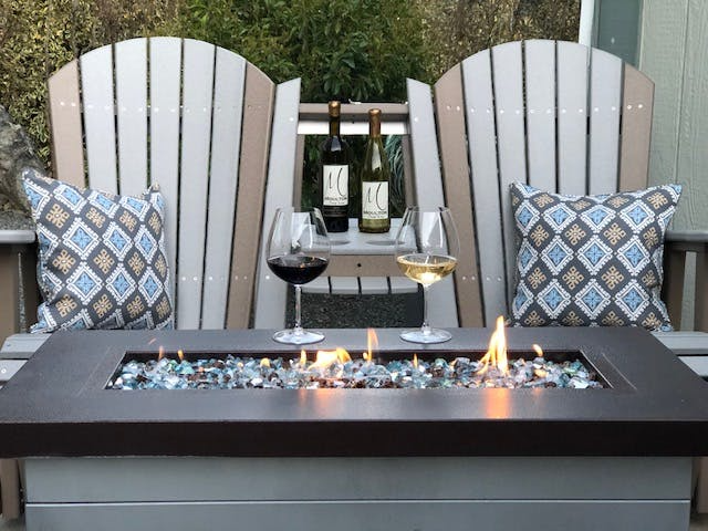 LuxCraft Recycled Plastic 2' Adirondack Swivel Glider Chair