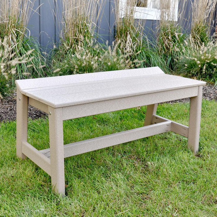 LuxCraft Recycled Plastic 41" Café Dining Bench (DINING HEIGHT)