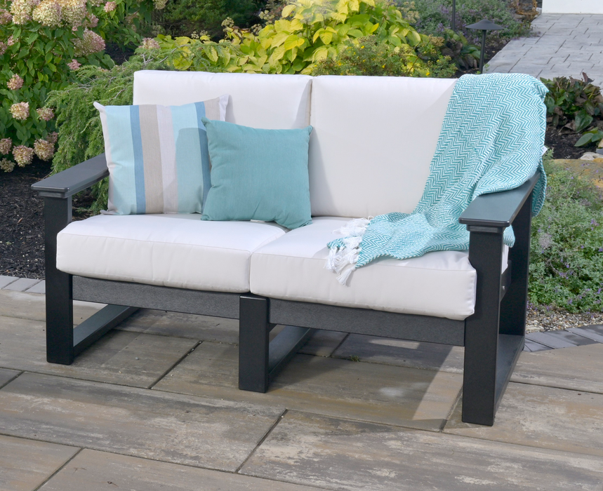 LuxCraft Recycled Plastic Lanai Deep Seating Loveseat