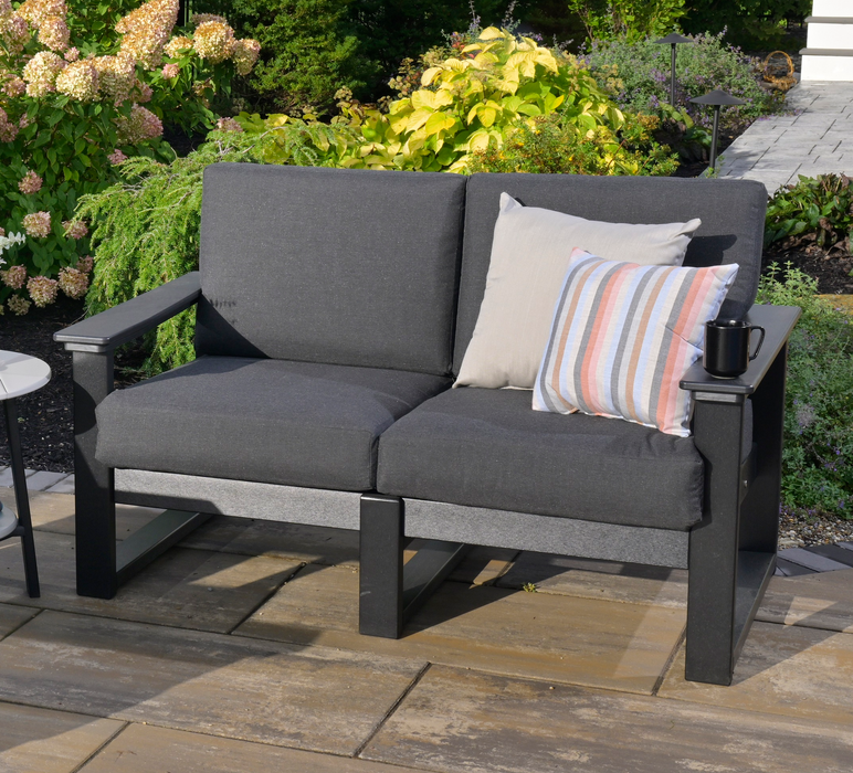 LuxCraft Recycled Plastic Lanai Deep Seating Loveseat