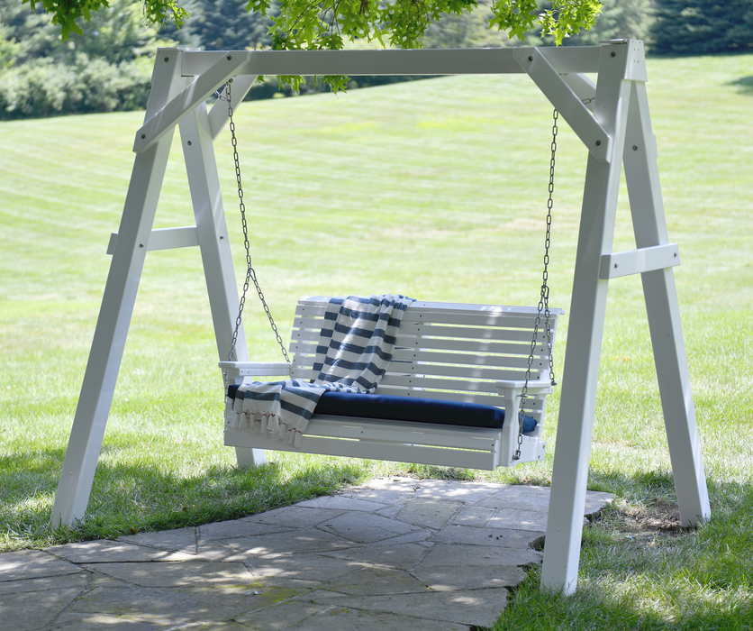 LuxCraft Rollback 4ft. Recycled Plastic Porch Swing