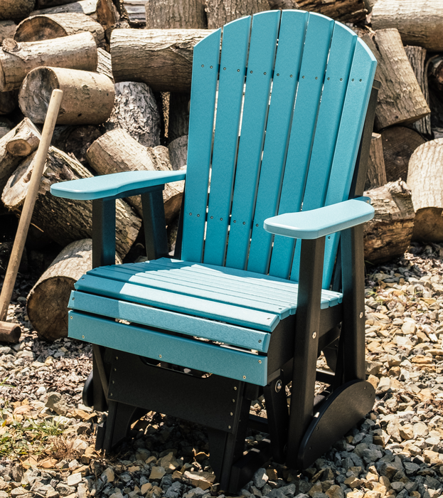 LuxCraft Recycled Plastic 2' Adirondack Glider Chair