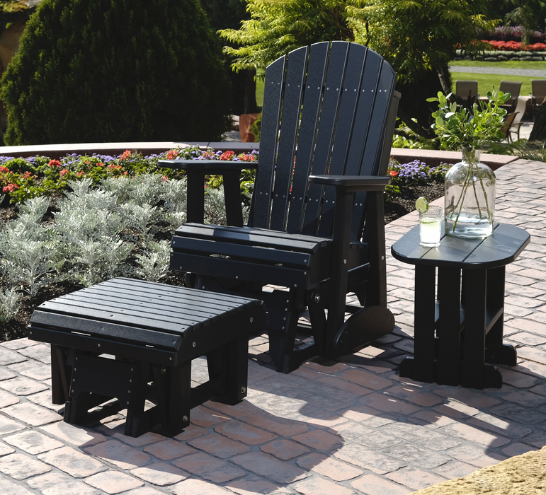 LuxCraft Recycled Plastic 2' Adirondack Glider Chair