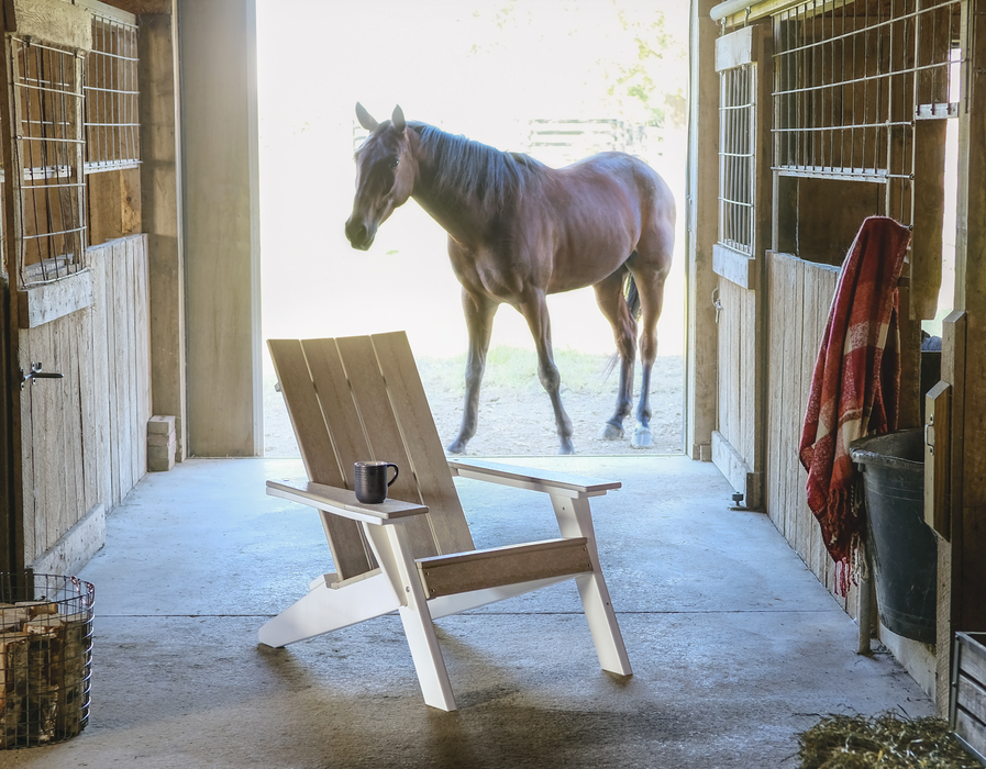 LuxCraft Recycled Plastic Urban Adirondack Chair