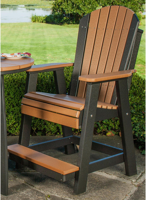 LuxCraft Counter Height Recycled Plastic Adirondack Balcony Chair (COUNTER HEIGHT)