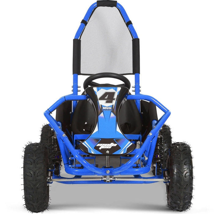 MotoTec Mud  Kids Gas Powered 98cc Go Kart Full Suspension Green