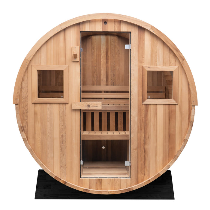 Redwood Outdoors Extra-Wide Sauna x Denali Cold Plunge