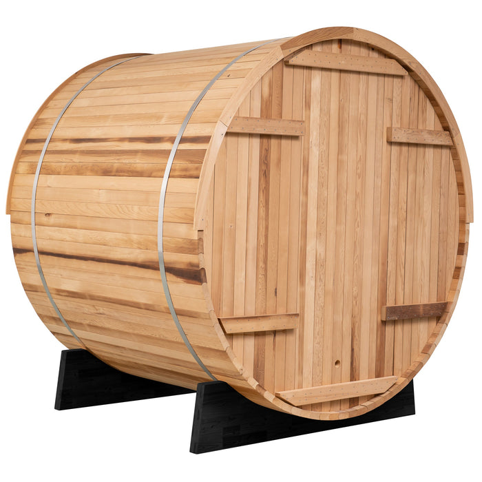 Redwood Outdoors Extra-Wide Barrel Sauna - 6 Person