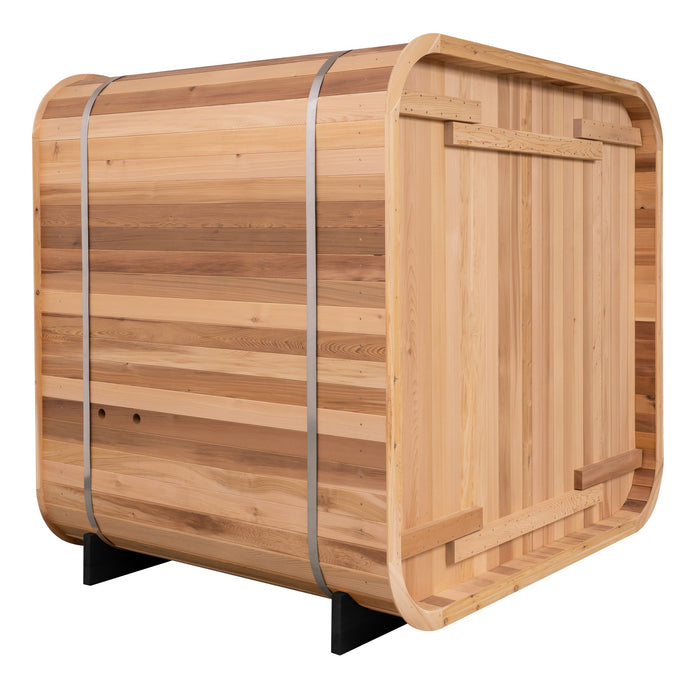 Redwood Outdoors Summit Outdoor Sauna in Cedar x Alaskan All-In-One Cold Plunge