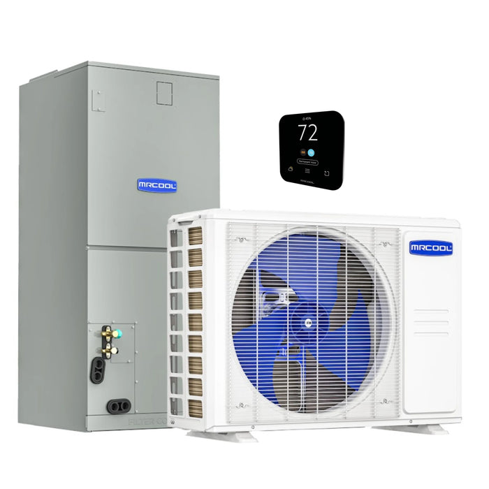 MRCOOL VersaPro 2nd Gen Central Split System with 24K BTU, 2 Ton, 18.1 SEER2, Heat Pump Condenser and Ducted Air Handler (MVP-24-HP-230A00-O)