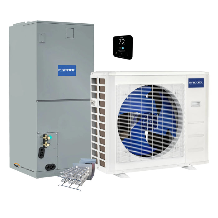 MRCOOL VersaPro 2nd Gen Central Split System with 30K BTU, 2.5 Ton, 17 SEER2, Central Ducted Condenser and Ducted Air Handler with 10kW Heat Kit  (MVP30HP2A00OH10)