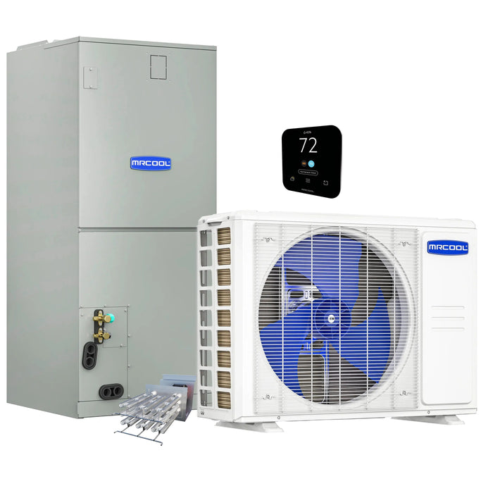 MRCOOL VersaPro 2nd Gen Central Split System with 20K BTU, 5 Ton, 15.2 SEER2, Heat Pump Condenser and Ducted Air Handler with 10kW Heat Kit  (MVP60HP2A00OH20)