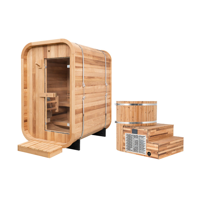 Redwood Outdoors Duo Sauna x Alaskan All-In-One Cold Plunge