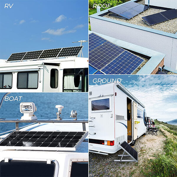 28 in Adjustable Solar Panel Tilt Mount Brackets with Foldable Tilt Legs
