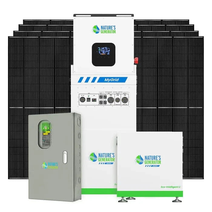 Nature’s Generator MyGrid 10K Power Kit with Transfer Switch for House Battery Backup (10kW | 10kWh)