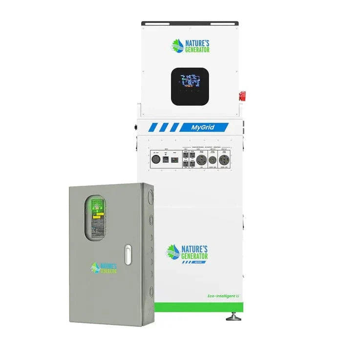 Nature’s Generator MyGrid 10K Power Kit with Transfer Switch for House Battery Backup (10kW | 10kWh)