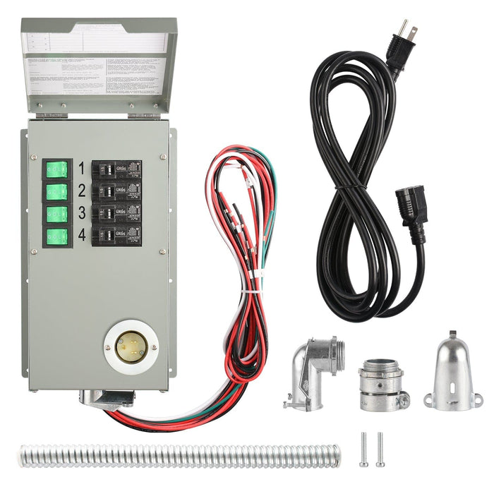 Nature’s Generator Max 6.7 kWh Solar Generator Kit – 1800W + 5 Power Pods + Transfer Switch