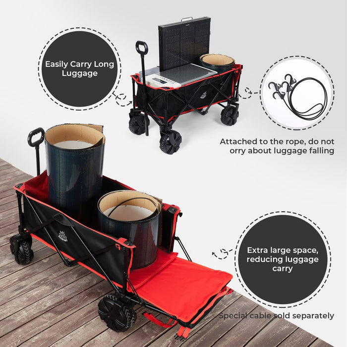 BougeRV 140L Outdoor Foldable Wagon