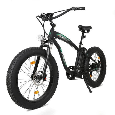 Ecotric Hammer Electric Fat Tire Beach Snow Bike UL Certified Black Ecotric Hammer Electric Fat Tire Beach Snow Bike UL Certified Black