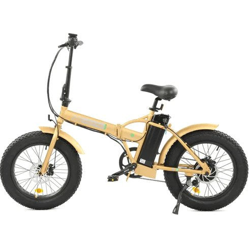 Ecotric 48V Fat Tire Portable&Folding Electric Bike -Gold Ecotric 48V Fat Tire Portable&Folding Electric Bike -Gold