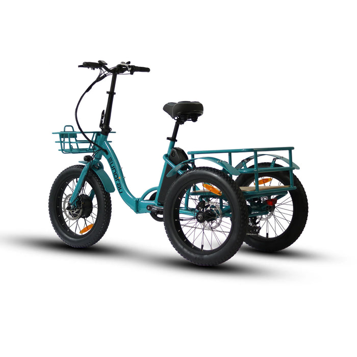 Eunorau New Trike Folding E-Bike - 48V, 40-Mile Range