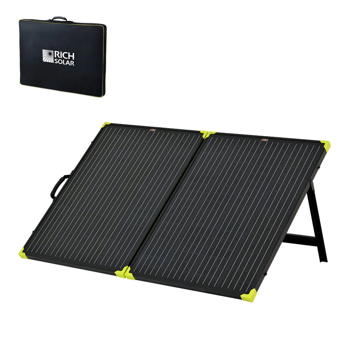 Rich Solar MEGA 200 Watt Portable Solar Panel Briefcase | Best 12V Panel for Solar Generators and Portable Power Stations