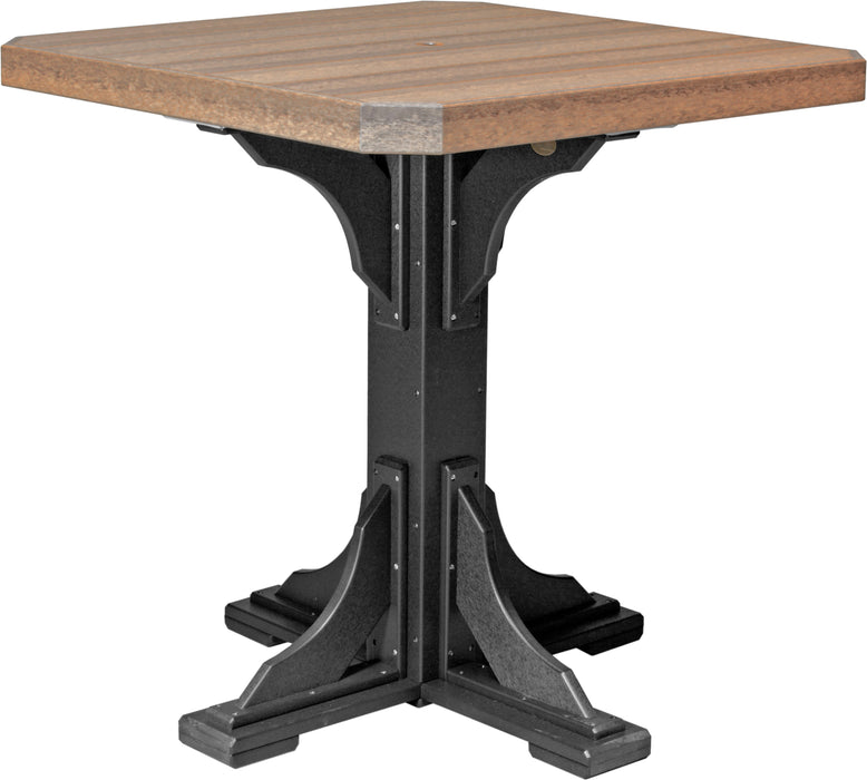LuxCraft Recycled Plastic 41" Square Table (BAR HEIGHT)