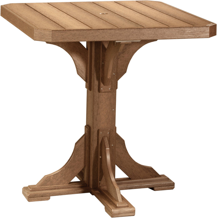 LuxCraft Recycled Plastic 41" Square Table (BAR HEIGHT)