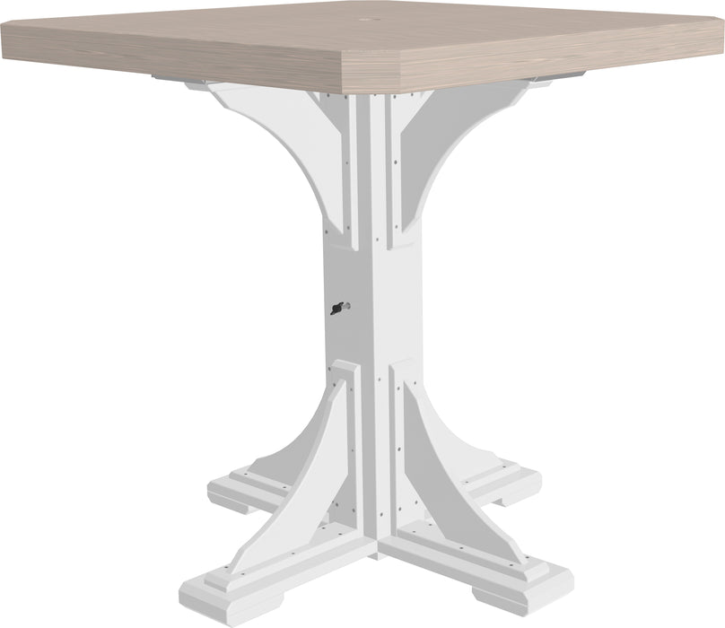 LuxCraft Recycled Plastic 41" Square Table (BAR HEIGHT)