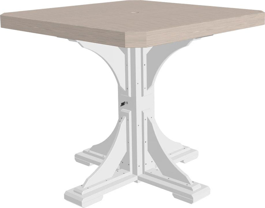 LuxCraft Recycled Plastic 41" Square Table (COUNTER HEIGHT)