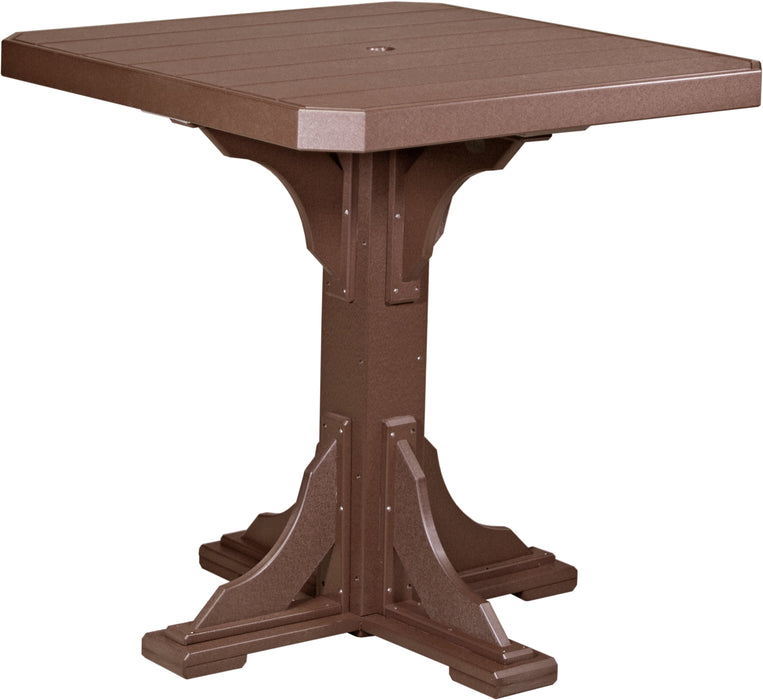 LuxCraft Recycled Plastic 41" Square Table (BAR HEIGHT)