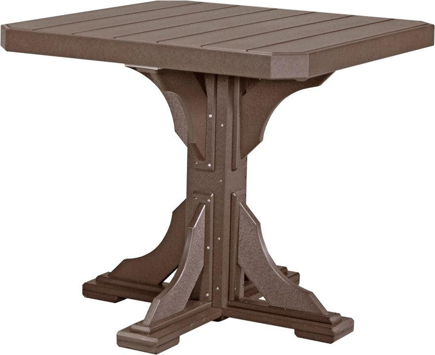 LuxCraft Recycled Plastic 41" Square Table (COUNTER HEIGHT)
