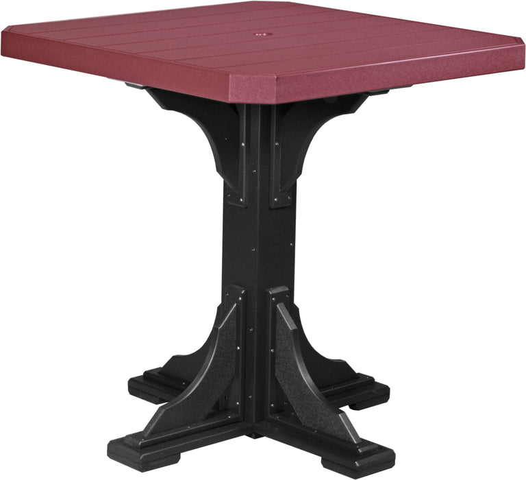 LuxCraft Recycled Plastic 41" Square Table (BAR HEIGHT)