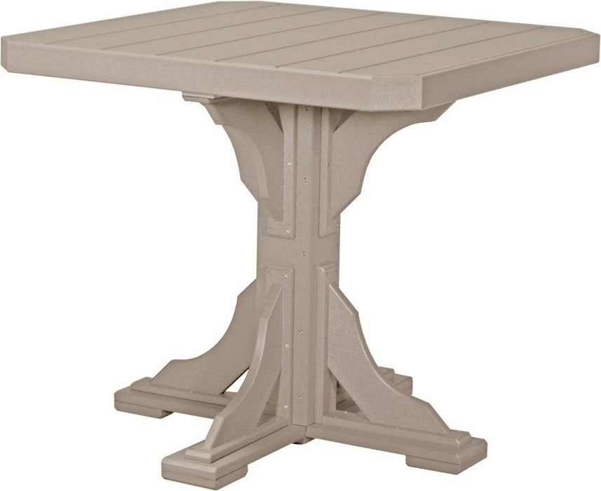 LuxCraft Recycled Plastic 41" Square Table (COUNTER HEIGHT)