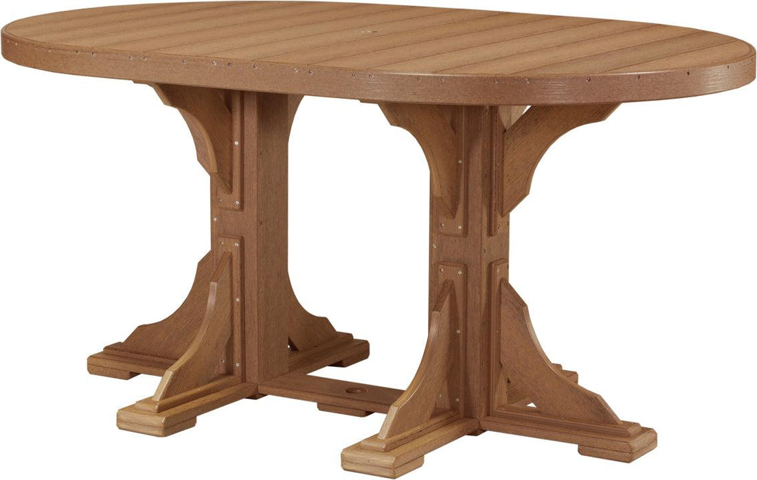 LuxCraft Recycled Plastic 4x6' Oval Table (COUNTER HEIGHT)